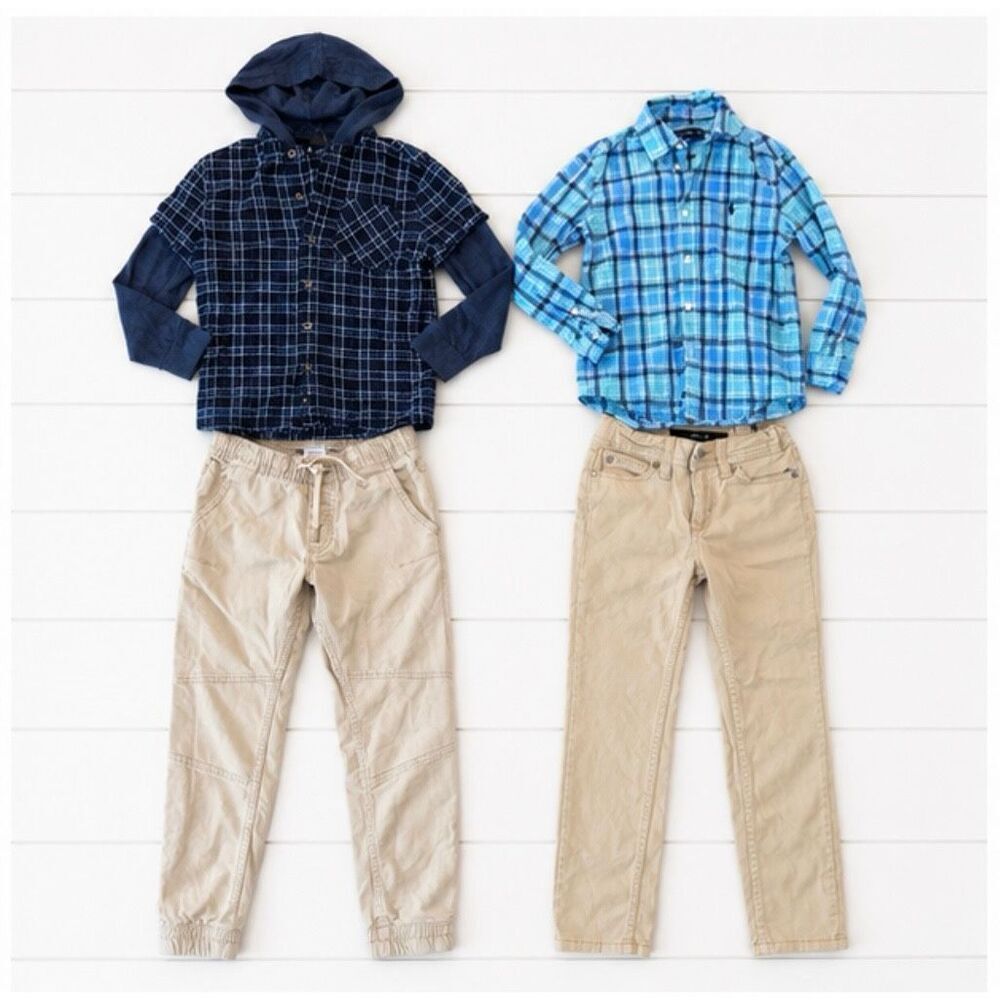 Boys size 7 dress shirt and khaki pants bundle Ralph Lauren Joes Art Class